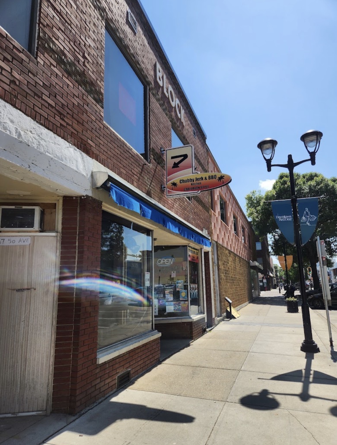 Chubby's storefront on Ross Street in downtown Red Deer